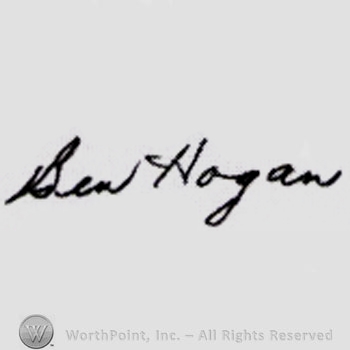Signature: Ben Hogan.