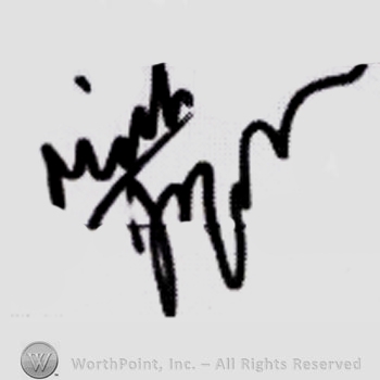 Signature: Mick Jagger.