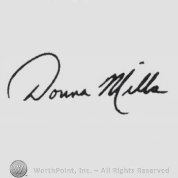 Signature: Donna Mills.