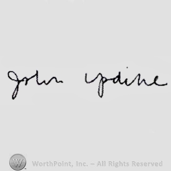 Signature: John Updike.