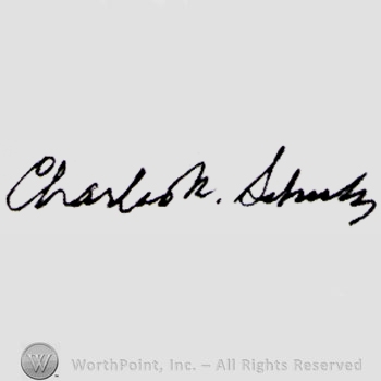 Signature: Charles Schulz.