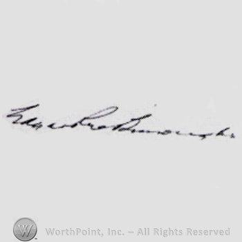 Signature: Edgar Rice Burroughs.