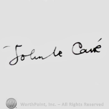Signature: John le Carre.