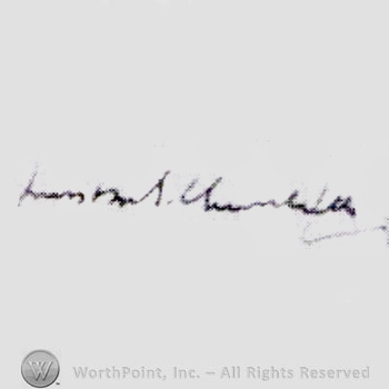 Signature: Winston Churchill.