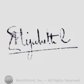 Signature: Elizabeth II.