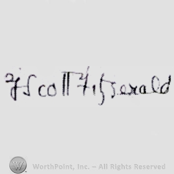 Signature: Scott Fitzgerald.