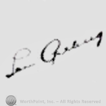 Signature: Lou Gehrig.