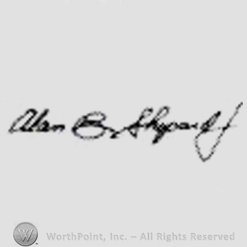 Signature: Alan B. Shepard.
