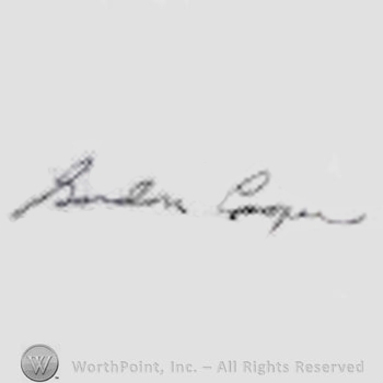 Signature: Gordon Cooper.