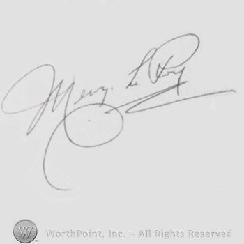 Signature: Mervyn LeRoy.