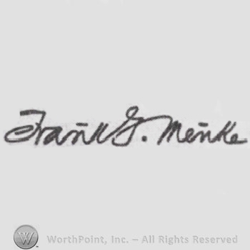 Signature: Frank G. Menke.