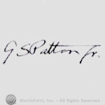 Signature: George Patton.
