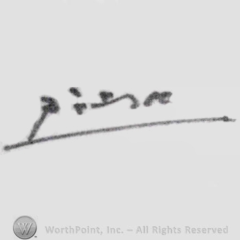Signature: Picasso.