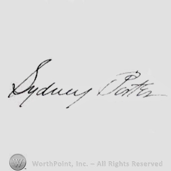 Signature: Sydney Porter.