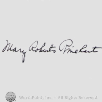 Signature: Mary Roberts Rinehart.