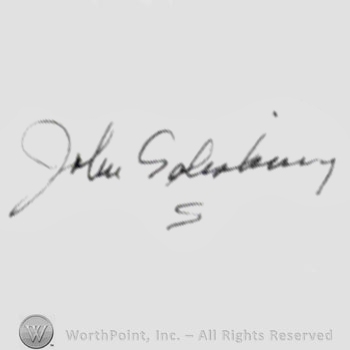 Signature: John Salisbury.