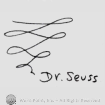 Signature: Dr. Seuss.