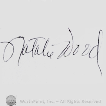 Signature: Natalie Wood.