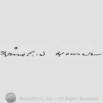 Signature: Winslow Homer.