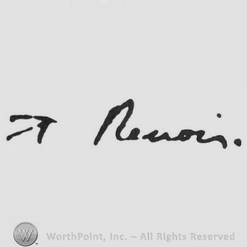 Signature: Pierre Auguste Renoir.