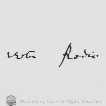 Signature: August Rodin.