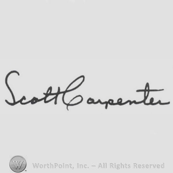 Signature: Scott Carpenter.