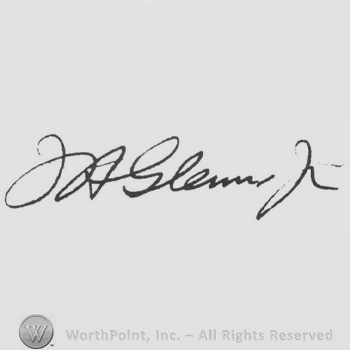 Signature: John A. Glenn,Jr..