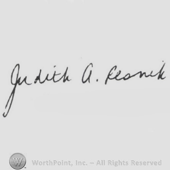 Signature: Judith Resnick .