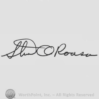 Signature: Stu Roosa.
