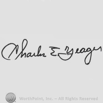 Signature: Charles E. ''Chuck'' Yeager.