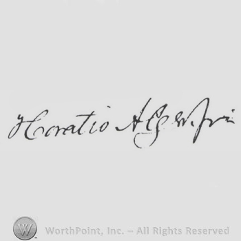 Signature: Horatio Alger.