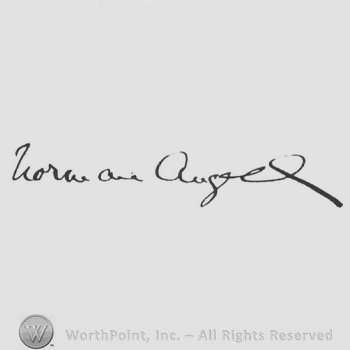 Signature: Norman Angell.