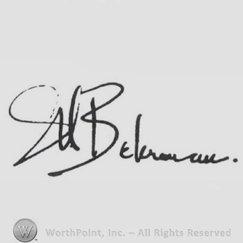 Signature: S. N. Behrman.