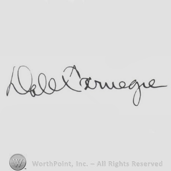Signature: Dale Carnegie.