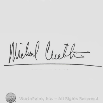 Signature: Michael Crichton.