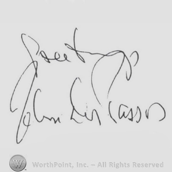 Signature: John Dos Passos.