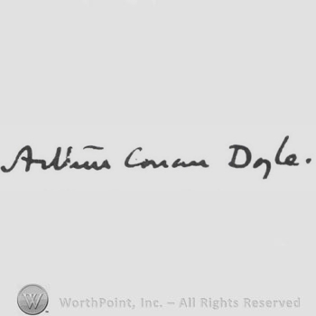 Signature: Arthur Conan Doyle.