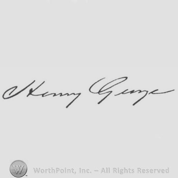 Signature: Henry George.