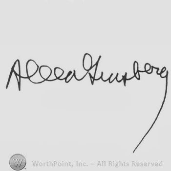 Signature: Allen Ginsberg.