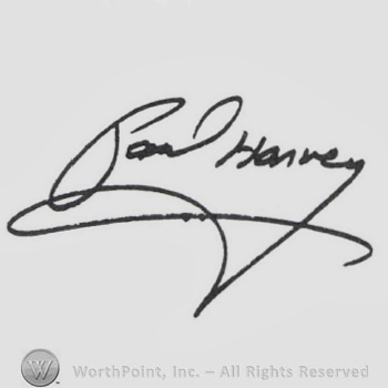 Signature: Paul Harvey.