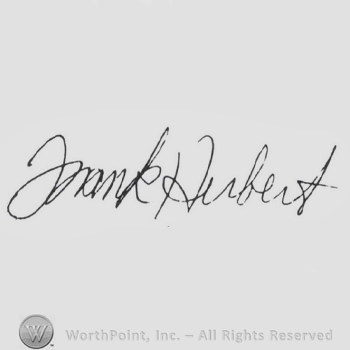 Signature: Frank Herbert.