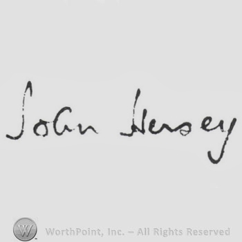 Signature: John Hersey.