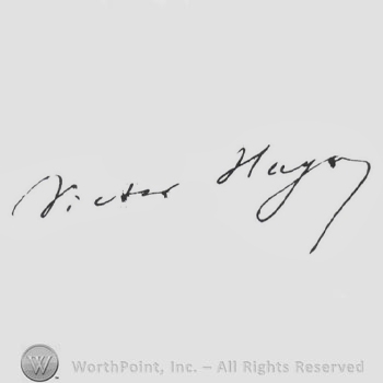 Signature: Victor Hugo.