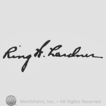 Signature: Ring Lardner.