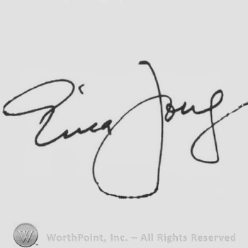 Signature: Erica Jong.