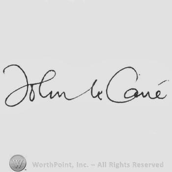 Signature: John LeCarre.