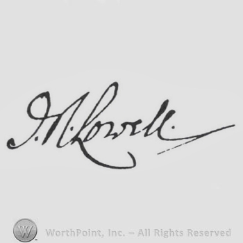 Signature: James Russell Lowell.