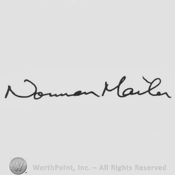 Signature: Norman Mailer.