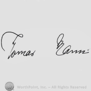 Signature: Thomas Mann.