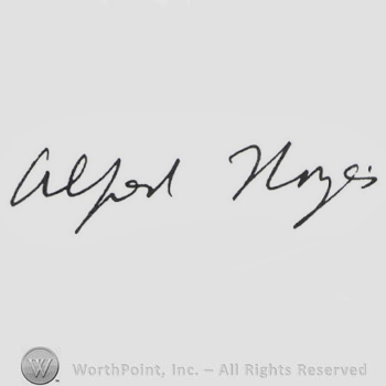 Signature: Alfred Noyes.